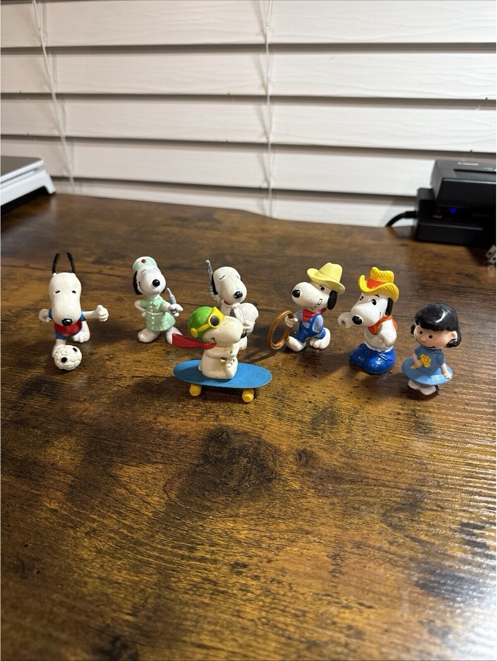Vintage Snoopy United Features 1952-1966 Peanuts 7 Pc Figures Collection